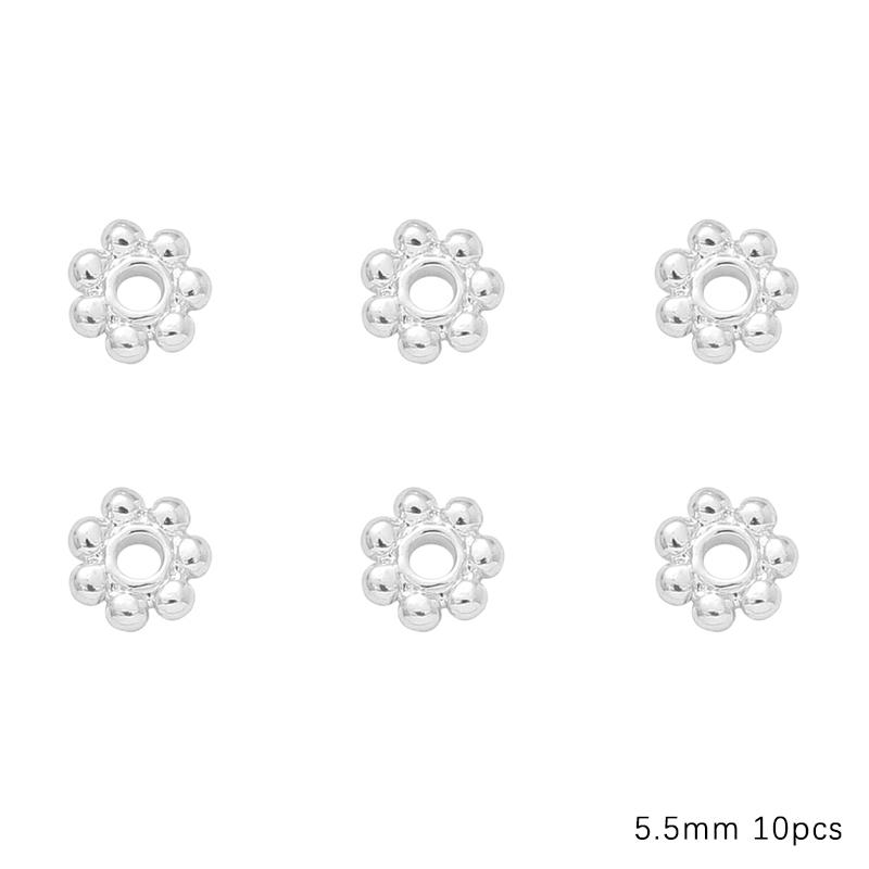 Copper Snowflake Spacer Receptacle Spacer 10PCS/Bag
