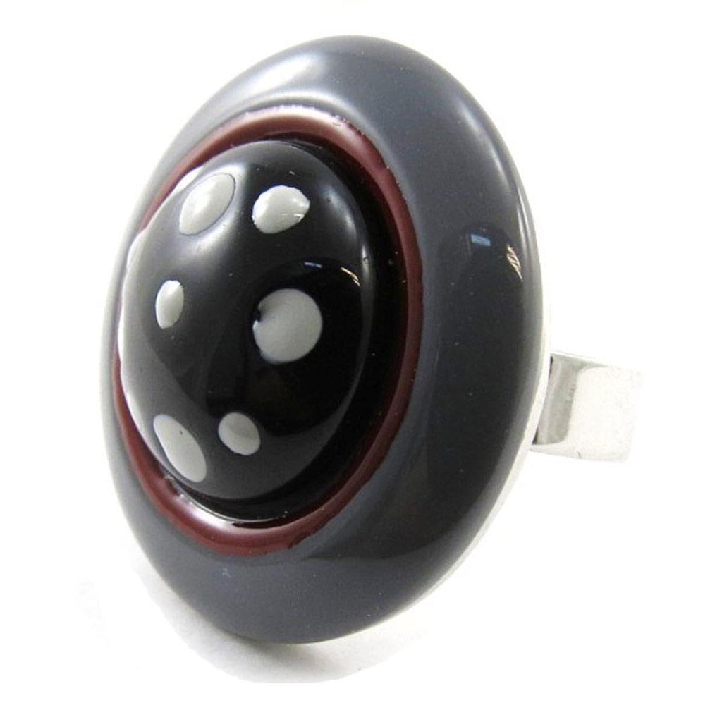 NOA [J3172] - Gray 'Pimprenelle' Designer Ring