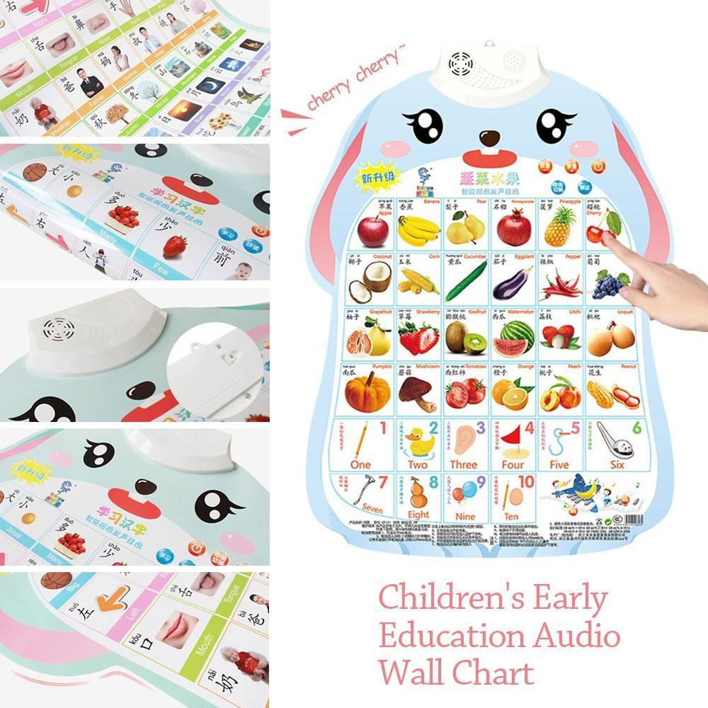 ABC Letters Talking ABC Poster Music Poster Toddler Educational Charts  Homeschool