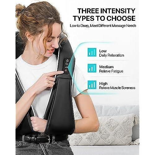 Nyakmasszírozó - ALLJOY - 3D - Elektromos - Fűtés - 2 Sebesség