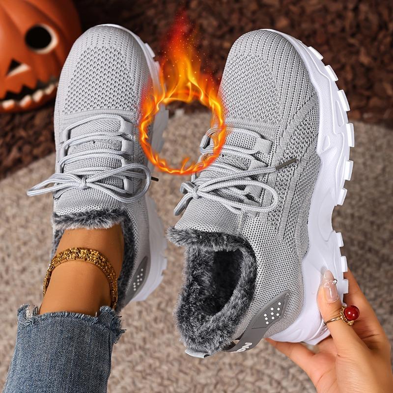 Cotton shoes women s plus size women s boots cold-proof and warm cotton boots fleece thickened cozy snow boots 45 светло-серый 1990₽