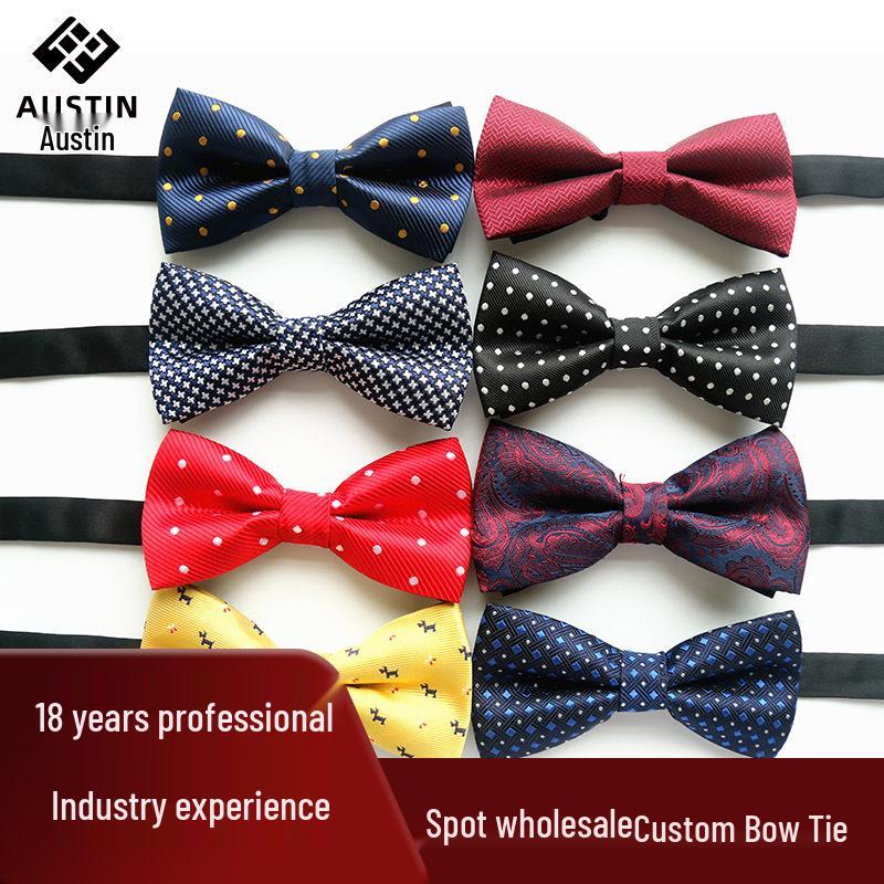 

Men s Jacquard Bow Tie & Boutonniere Set for Weddings