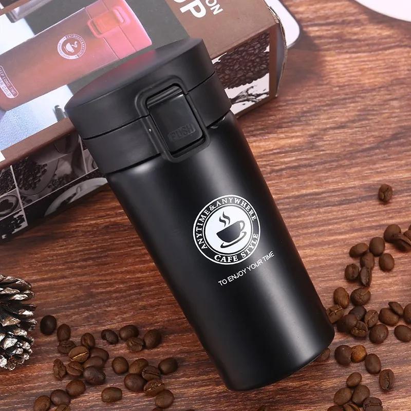380ml termohrnek na kávu 304 termoska z nerezové oceli Vakuová láhev s izolovaným hrnkem termoláhev na venkovní cestování
