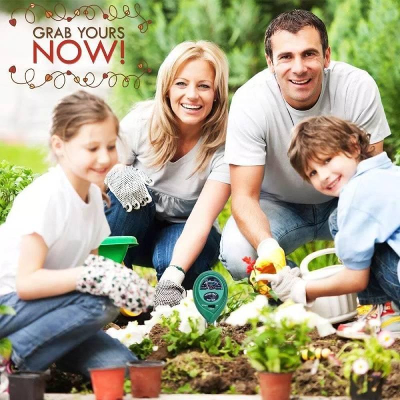 In1 3 Soil Ph Tester Water Moisture Light Test Meter Kit For Garden Tool Plant