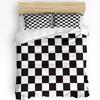 3pcs Bedding Set Pink Plaid Home Textile Duvet Cover Pillow Case Boy Kid Teen Girl Bedding Covers Set