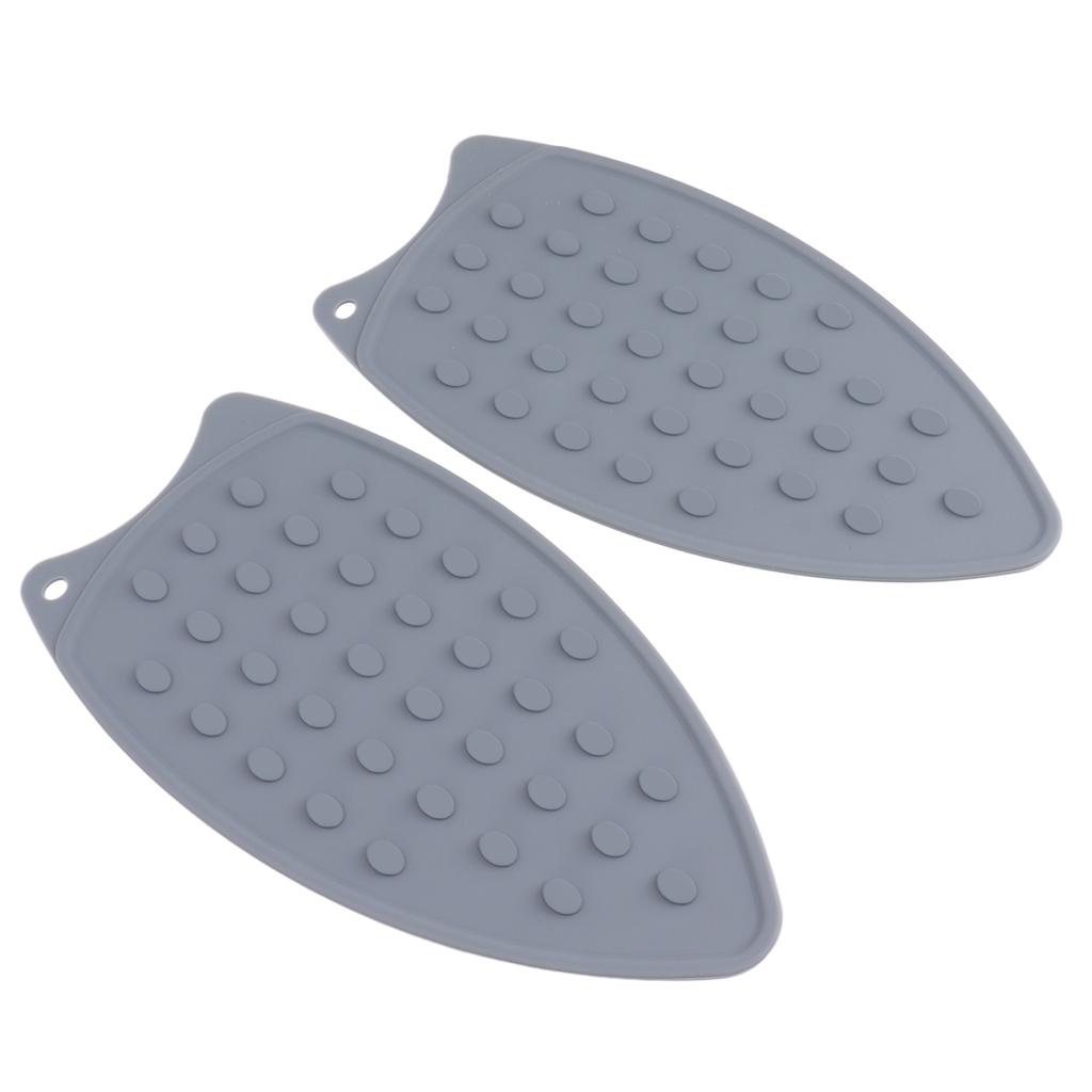 2 ks Silikonová podložka pod žehličku Odolná Nárazuvzdorná Žáruvzdorná Podložka pod žehličku pro žehlicí prkna Žehličky Šedá