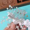Flower Pearl Bridal Headdress Exquisite Wedding Headwear Elegant Bridal Headwear  Hair Jewelry