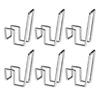6Pcs Silver Tone Shoe Drying Rack Stainless Steel Balcony Shoe Rack  for Outdoor Drying and Storage