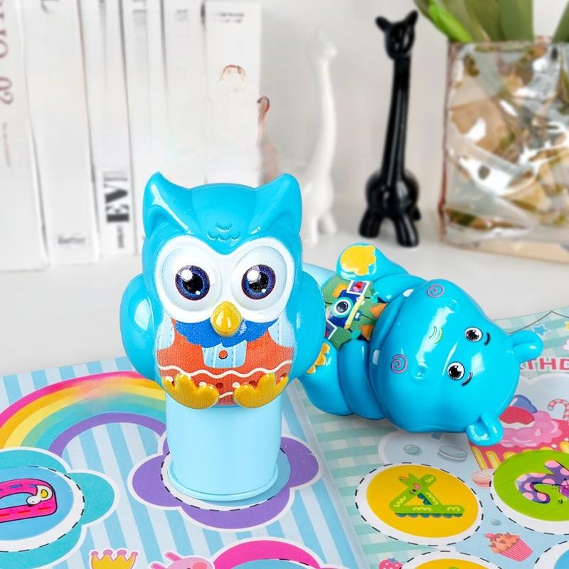 Puzzle Toy Childrens Cartoon Hippopotamus Shape Signet Waterproof Stamp Sticker