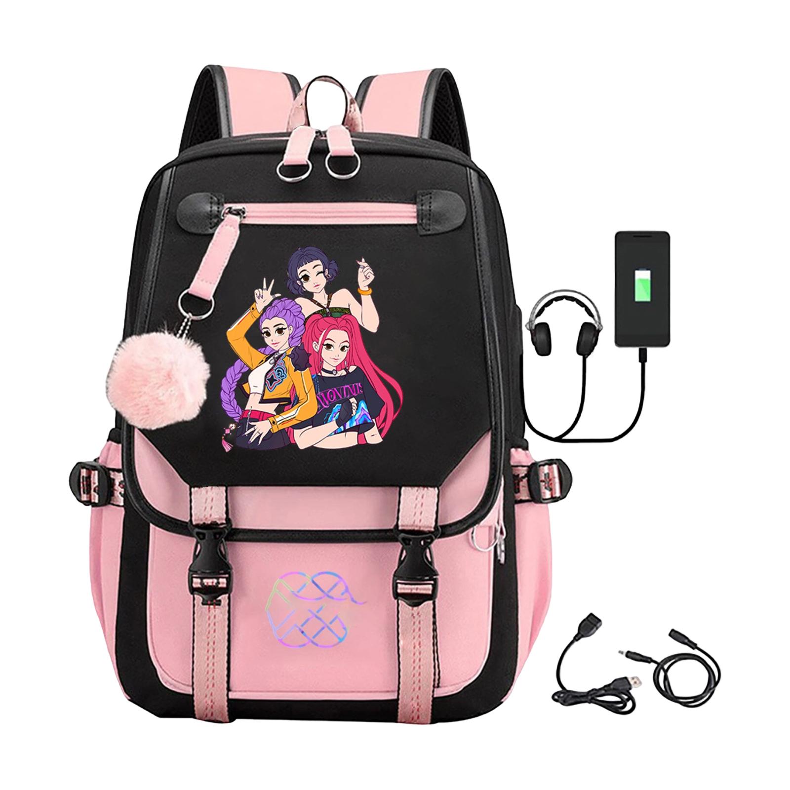 

Backpack, Back To School, Cartoon Cute Travel Backpack Print Peripheral Double-shoulder Backpack For Teenagers, Students, Boys And Girls One Size