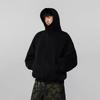 Unisex Oversized Fleece-Lined Hoodie Cardigan: American Style Autumn/Winter Casual Jacket