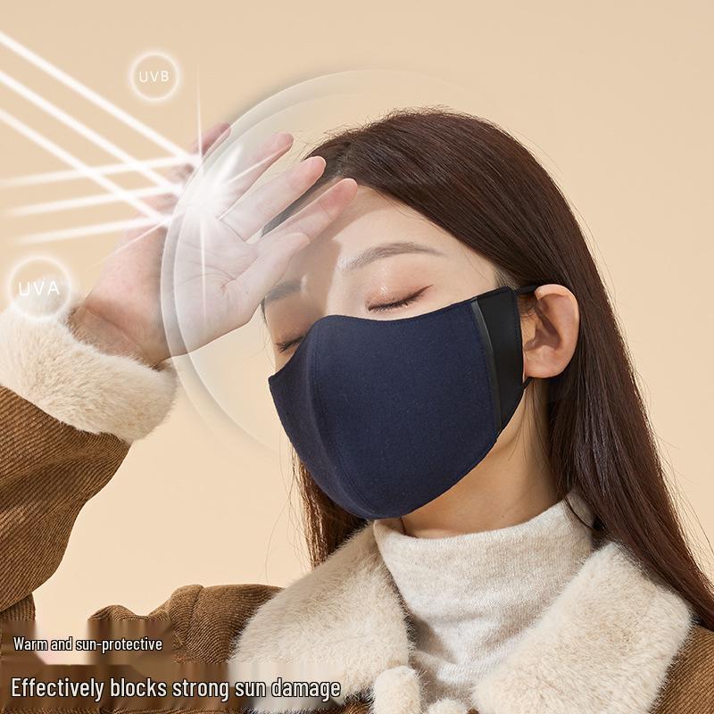 3D Winter Wool Mask: Slimming Face, Windproof, Perfect for Cycling & Cold Weather.