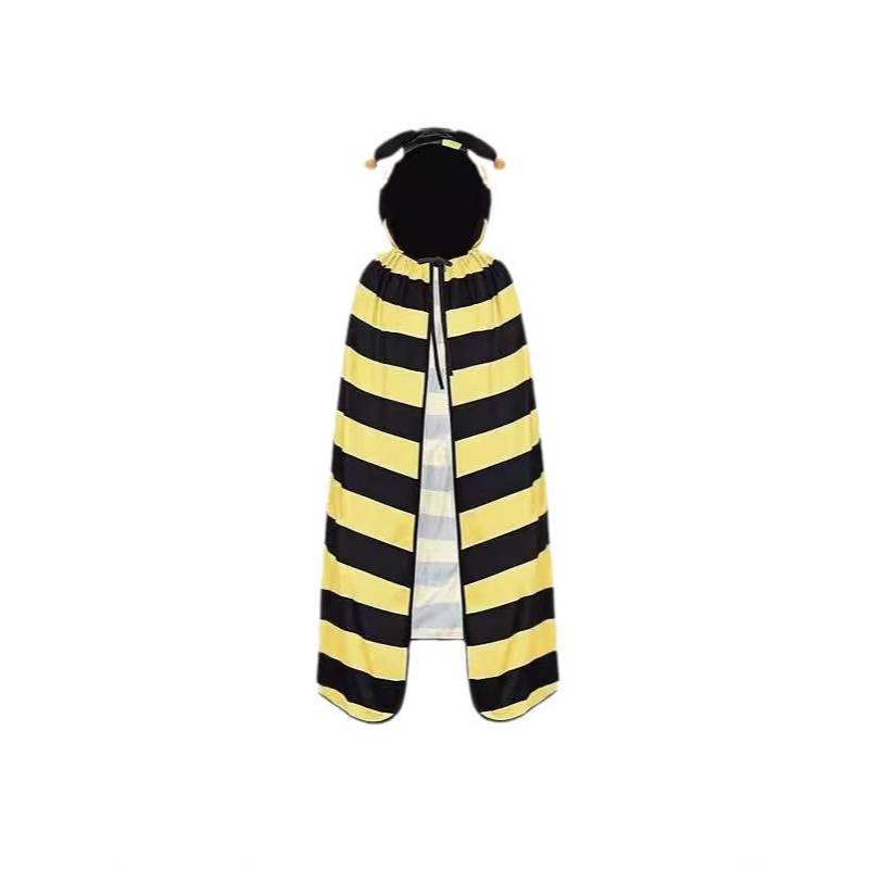 Halloween Bienenkostüm Umhang Für Erwachsene Und Kinder Mit Fantasy Stil Für Cosplay Events Child L beige
