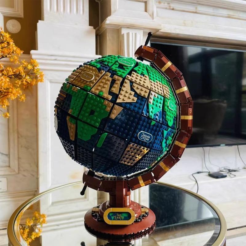 2585Pcs  Globe Model High Difficulty Adult Technology Parts MOC Building Block Toy Male and Female Gifts