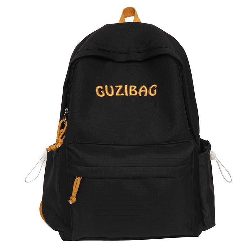 Schoolbag Japanese junior high school college student ins schoolbag female Korean version Mori alphabet campus backpack casual outdoor backpack