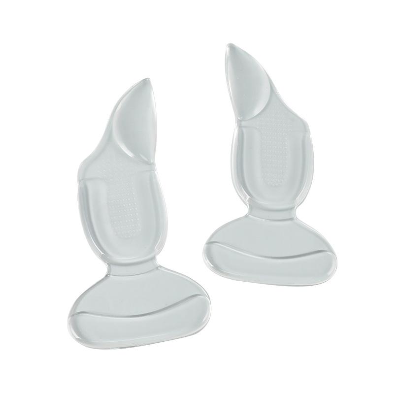 Women's Silicone Anti-Wear Heel Stickers: Thickened Half Insole to Adjust Shoe Size for Loose High Heels