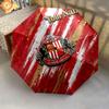 1 PC Automatic Folding Umbrella - Sunderland A.F Custom Name Pattern, Portable & Foldable Design with 8 Ribs, Christmas Birthday Gifts