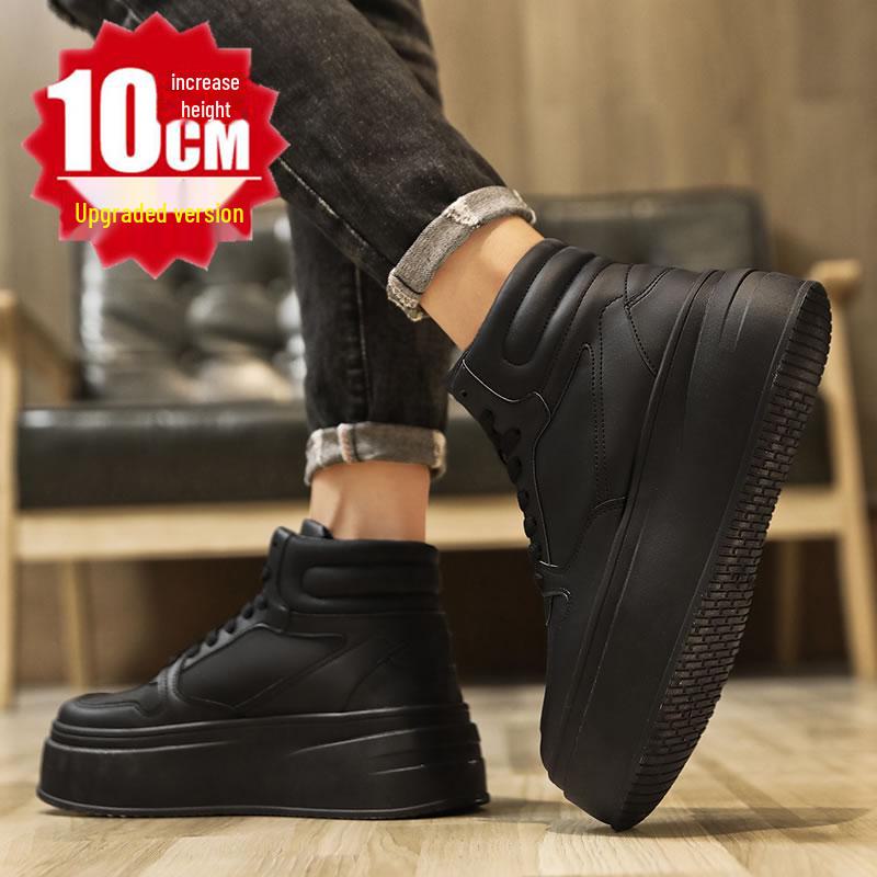 Zapatos de plataforma coreanos: Elevador Invisible de 12cm, Ideal para COS Play