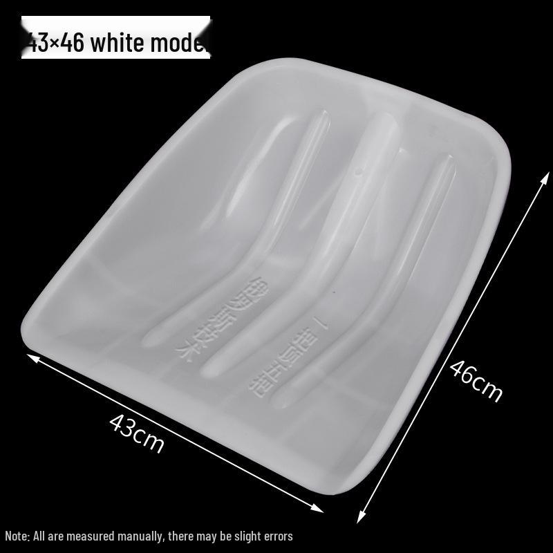 Large Thickened Tempered Plastic Shovel: Household Snow, Grain, and Garbage Shovel with Square and Flip Head.