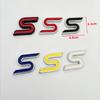 3D Metal S Logo Front Grille Emblem Badge Car Rear Trunk Stickers For  Focus Fiesta Escape Ecosport Kuga Mondeo Accessories