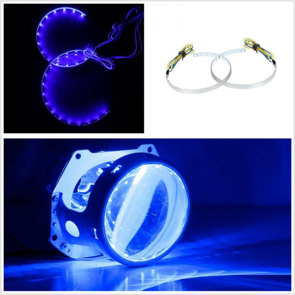 Blue 12 Led Demon Eyes High Power 12V For Parking Lights, Daytime Running Lights
