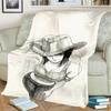Warm "ONE PIECE" Flannel Print Blanket for Bedrooms, Sofas, Beds, Chairs, Picnics, Camping and Travel