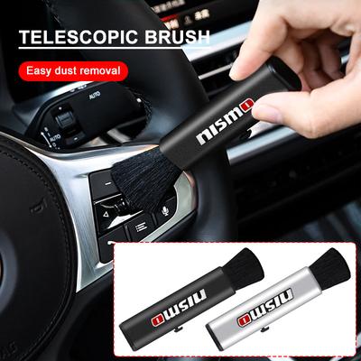 Adjustable Car Conditioning Air Outlet Brush Retractable Cleaning Brush For Nismo Nissan Almera Tiida X Trail Note Juke Teana Qashqai 350Z 370Z GTR