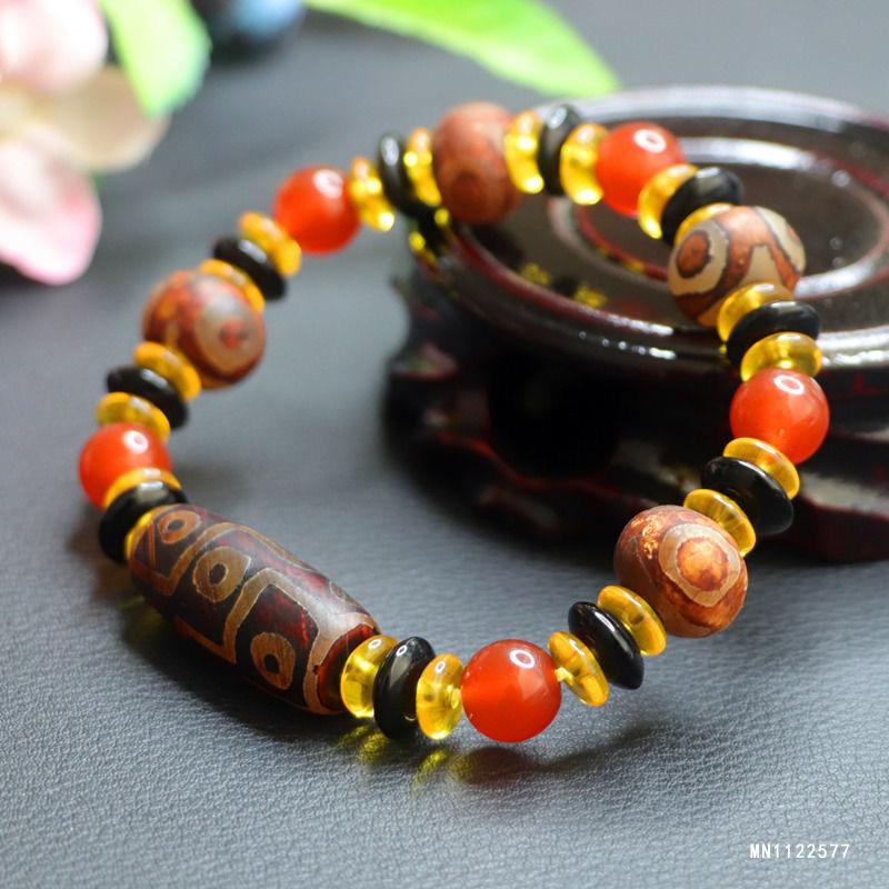 2026 Tibet Dzi Bead Bracelet Agate Ornament Factory Live Delivery S1122577 Multi size between 10-14mm