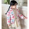 Korean Style Winter Baby Girl Thickened Short Cotton-padded Jacket Girls' Warm Cotton-padded Clothes Children's Autumn Cute Pink Cartoon Print Coats