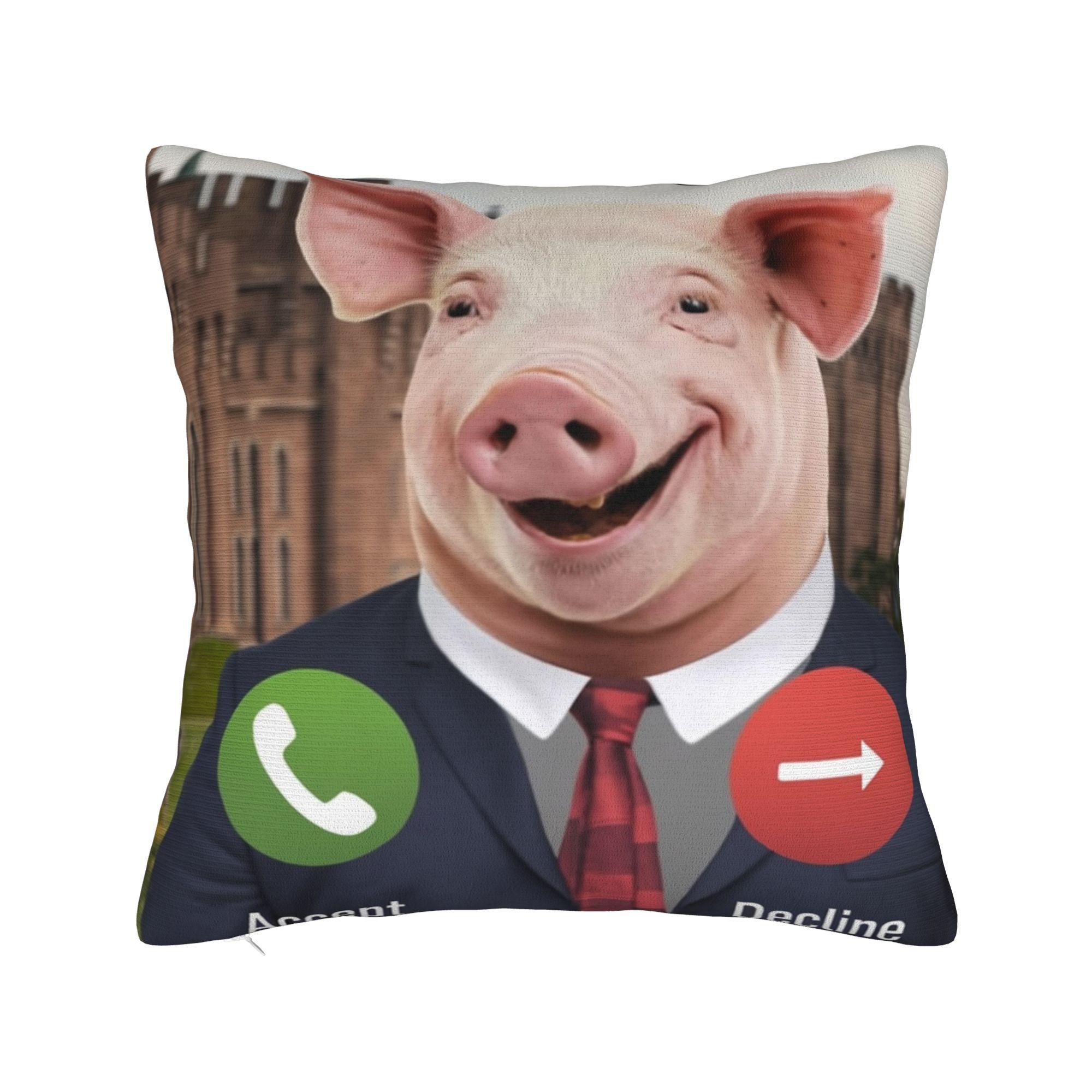 

Декоративні наволочки John Pork is calling Мерч Дім Наволочка Чохол Пряма доставка Кілька розмірів 12x12Inch