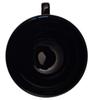 BLACK CERAMIC CUP 260ml WITH OPENWORK SAUCER FOR COFFEE AND TEA