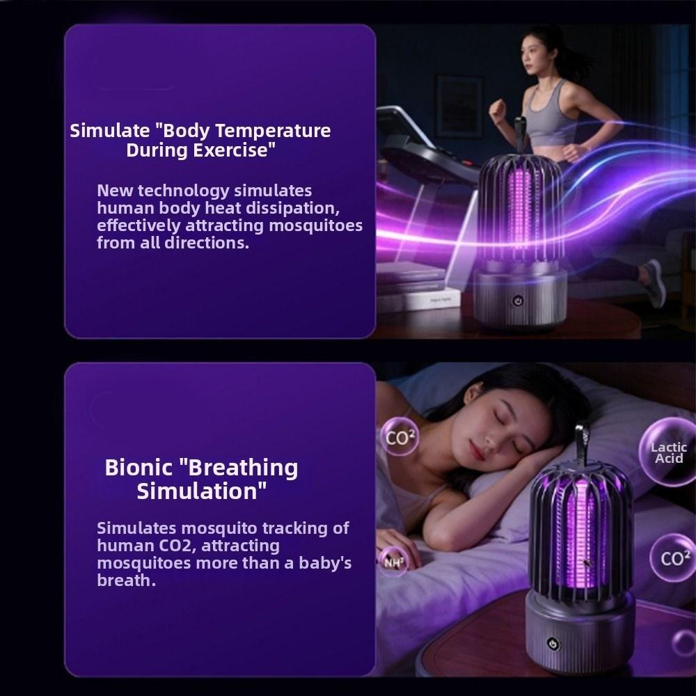 2 in 1 Electric Mosquito Lamp USB Charging Electric Shock Mosquito Killer Killer Lamp  Outdoor