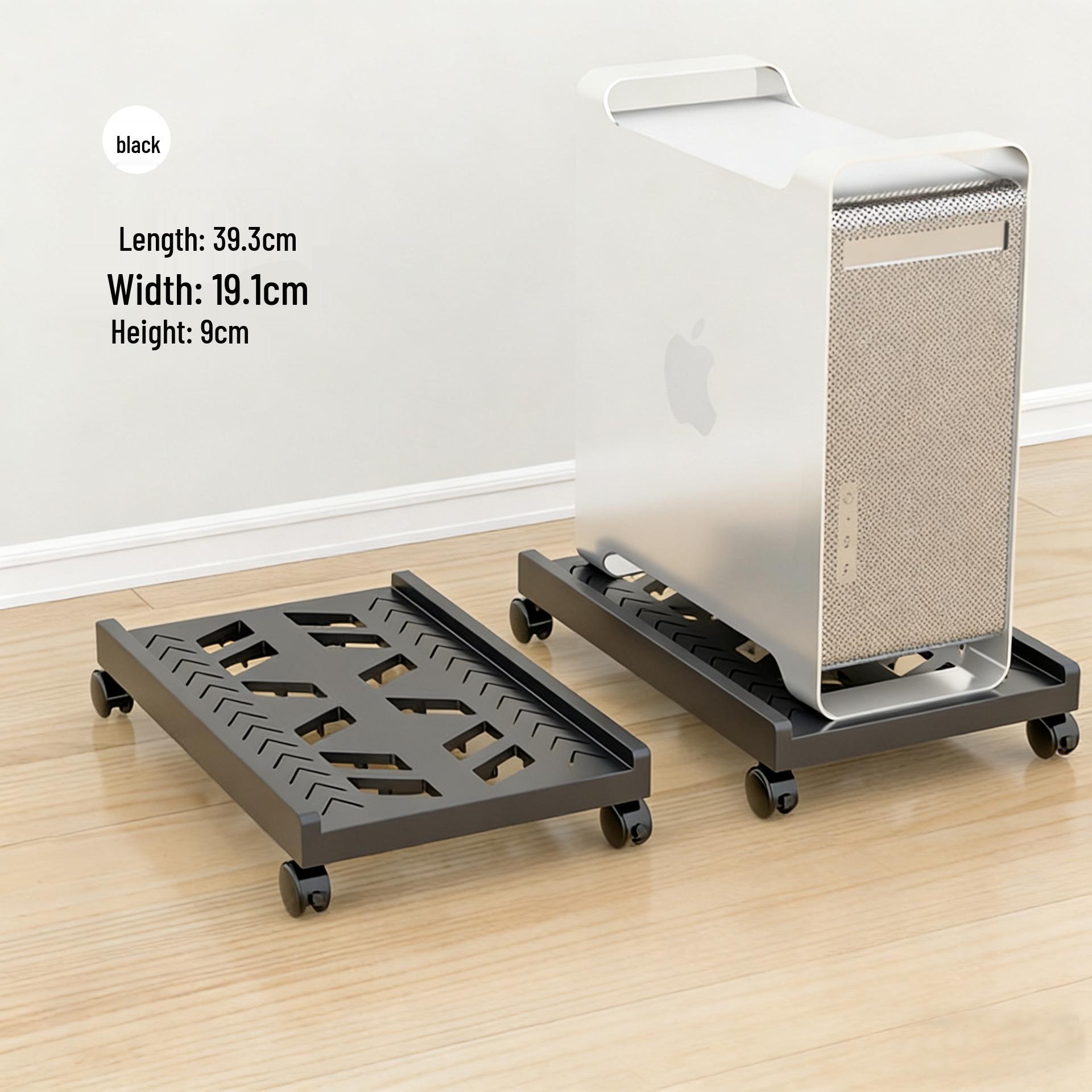 

Movable Computer Host Desktop Case with Wheels and Retractable Thickened Base