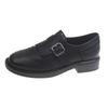 Round Head Fringed Retro Medieval Style Shallow Mouth Leather Shoes One Pedal Lazy British College Single Shoes Leather Shoes Autumn