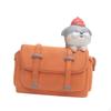 Bag Shaped Flower Pot, Flowerpot Ornament Decorative with Animal Figurine Pens Holder for Office