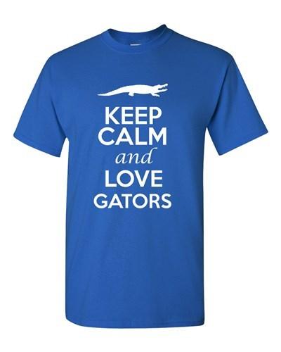 

Keep Calm And Love Gators Animals Novelty Statement Graphics Adult T-Shirt Tee Unisex T-Shirt XXXXL