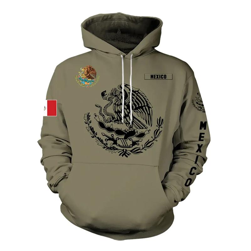 Spring and Autumn Men's Plus Size Fashion Southwest Ethnic Style Comfortable Hoodie