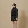 Penguin Knit Sleeve Puffer  Black 