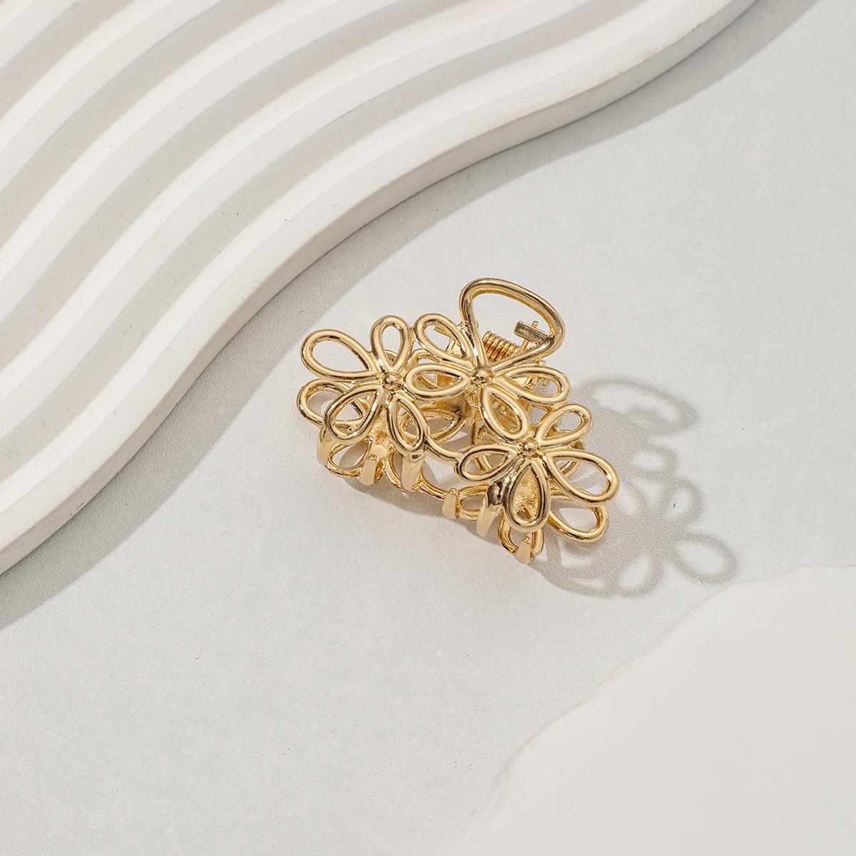 

Високоякісна золота мінімалістична металева шпилька-затискач для волосся з бантом для жінок - Велика, у стилі прохолодного темпераменту