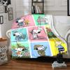 1pc Snoopys Valentine Collage flannel Blanket for Super Soft Cute Comfort Blanket for Travel Bedding Couch Sofa Blanket Y7306