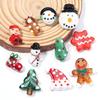 2pcs Christmas Lampwork Beads Cute Santa Claus Snowman Christmas Tree Glass Loose Beads For Jewelry Making DIY Bracelet Supplies