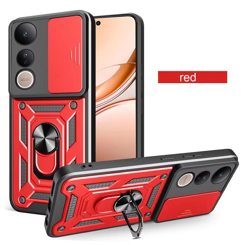Shockproof Armor Case For VIVO V50 Y04 Y38 Y39 Y19S Y29 Y29S Vivo V50Lite Car Holder Phone Cover Camera Lens Protection Fundas