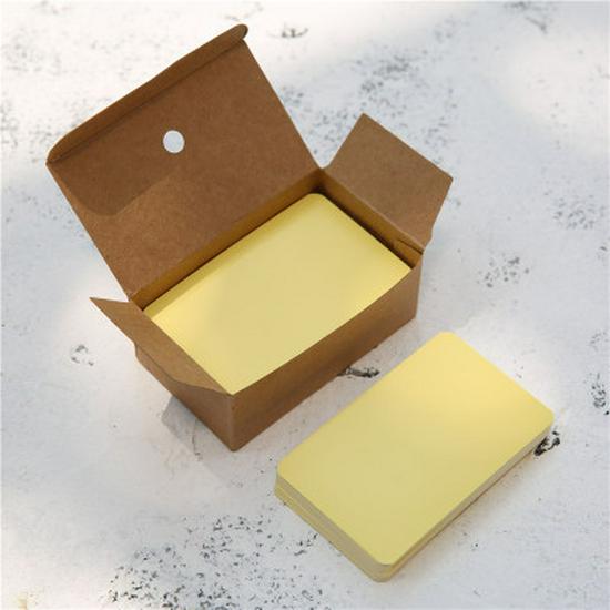 DIY Kraft Cardstock Blank Cards & Postcards: Creative Notepads, Bookmarks, Message & Word Cards