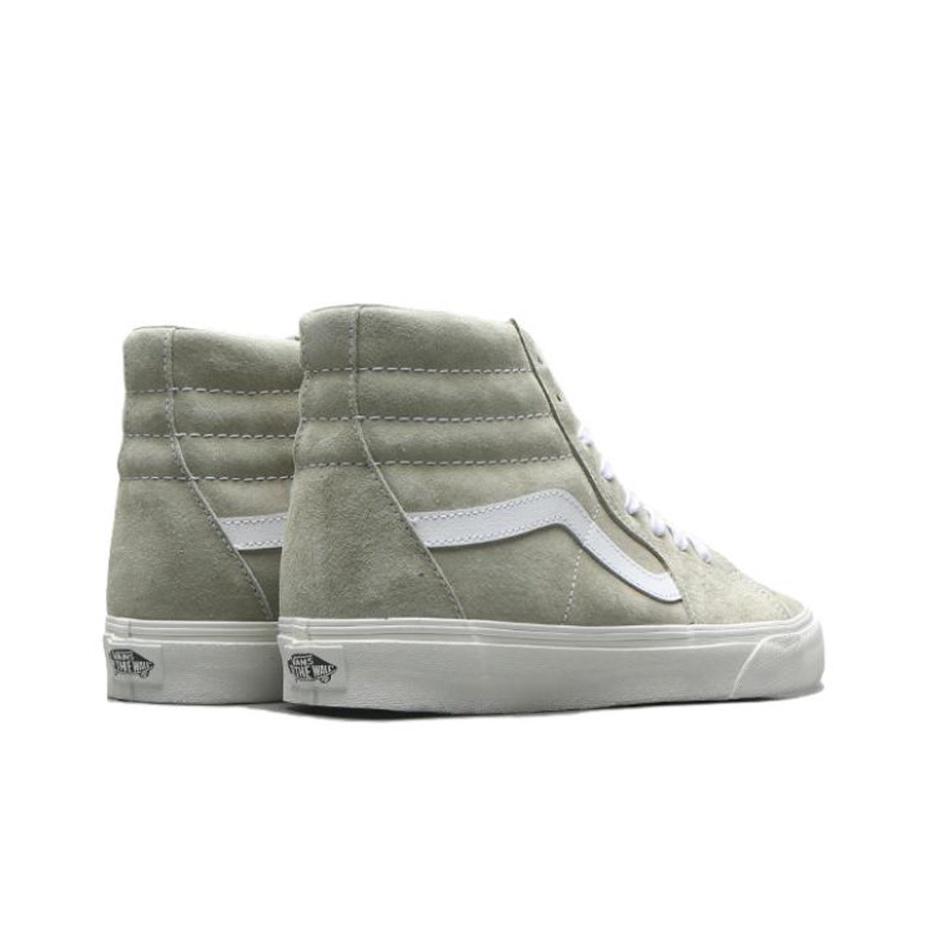 Vans Sk8-Hi Pig Suede - Moss Grey Unisex Sneakers Snow-White VN0A5JMJB32