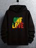 Letter Pattern Casual Fashion Hoodie