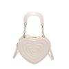 Textured Pu Love Handbag Foreign Style Shoulder Bag Creative Personality Women'S Bag Versatile Messenger Bag