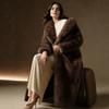 Thickened warm imitation fox fur long loose coat high-end jacket fashionable winter women's clothing
