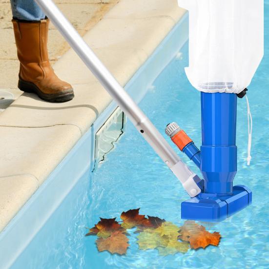 Pool Vacuum Cleaner Set Pool Floor Cleaner with Filter Bag Telescopic Pole ?Hand Pool Vacuum Cleaning Tool for Pool Pond