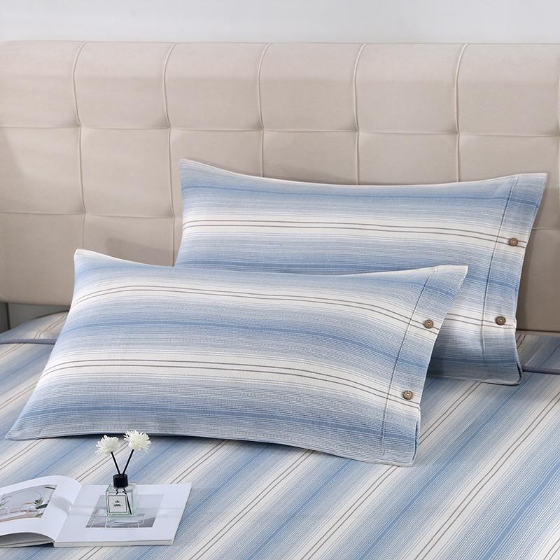 Pair of Thickened Pure Cotton Pillowcases, 48cm X 74cm - 2024 New Style