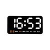 Dual Format Wall Clock Time Date Clock Dual Time Format Adjustable Brightness Built-in Alarm Feature Easy To Read